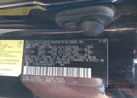 2006 Lexus Rx 330 z USA, uszkodzony, nr VIN 2T2HA31U46C096437